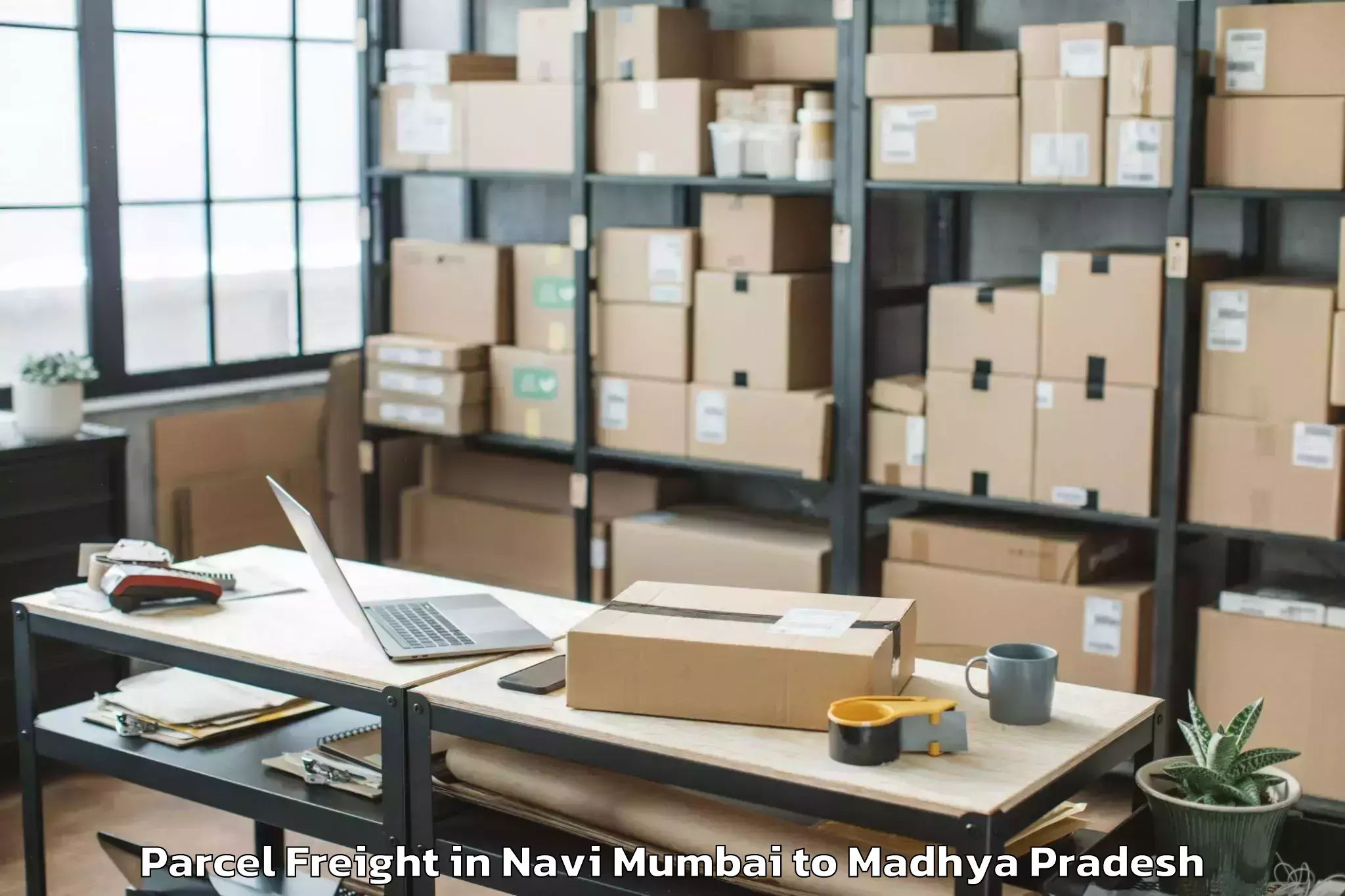 Book Your Navi Mumbai to Vikram University Ujjain Parcel Freight Today